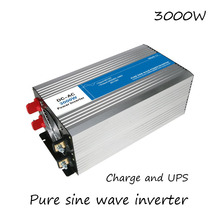 DC-AC 3000W Pure Sine Wave Inverter 12V To 220V Converters With Charge UPS Electric Power Supply LED Digital Display USB China 2024 - buy cheap