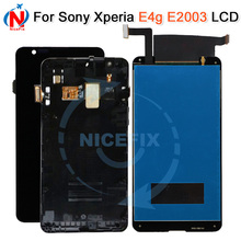 Tested 4.7''For SONY Xperia E4G E2003 E2033 LCD Display Touch screen with Frame Digitizer Assembly For SONY Xperia E4G LCD 2024 - buy cheap