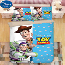 Disney Toy Story Children Cartoon Bedding Set Twin Queen King Duvet Cover Set Buzz Lightyear Boy Gift Bedroom Decor 2024 - buy cheap