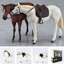 Экшн-фигурка с подвижными лошадьми, 16 см, фигурка, модель 246, декоративные игрушки для детей, два цвета 2024 - купить недорого