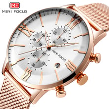 Reloj deportivo de cuarzo para hombre con cronógrafo de marcas a prueba de agua, oro rosa de lujo, montre homme saat erkekler 2019 2024 - compra barato