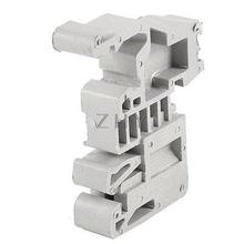 E-UK Contact 35mm DIN Rail End Clamp Terminal Block Gray 2024 - buy cheap