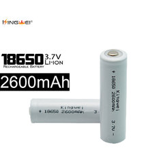 Kingwei-batería recargable de iones de litio, modelo ICR18650, 2600mAh, 3,7 V, táctil, 10 Uds., envío gratis 2024 - compra barato