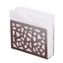 Stainless Steel Napkin Rack Box Tissue Holder Cutlery Floral Hollow-Out Design Table Decoration Tissue Boxes 2024 - buy cheap