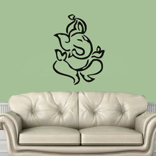 Etiqueta de la pared del Señor Ganesha, elefante indio, Mural de vinilo para decoración del hogar y dormitorio, Y-502 gratis 2024 - compra barato
