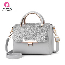 JVZD Fashion Women's Bag, Sequined PU Leather Messenger Bag, Shoulder Diagonal Handbag 2024 - buy cheap