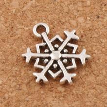 Dots Snowflake Charm Beads MIC 14.5x18.1mm 38pcs zinc alloy Pendants Fashion Jewelry DIY L1607 2024 - buy cheap
