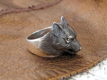 Wholesale Black Hand Carved Adjustable Wolf Wrap Ring Fenrir Rings High Quality Brand Designer 2024 - buy cheap