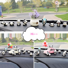 8PC Personality Panda Car Jewelry Ornaments Cute Car Decoration High-end Car Central Control Interior Auto Products Accessories 2024 - buy cheap
