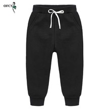 New Children Sport Pants Winter Boys Girls Warm Pants Unisex Kids Clothes Plus Velvet Thickening Trousers 2-12Year Free Shipping 2024 - buy cheap