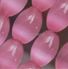 ! Wholesale 8x10mm Pink Mexican Opal chalcedony Rice Loose Beads 13"  2 pcs/lot fashion jewelry     JT6248 2024 - buy cheap