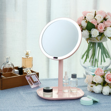 Перезаряжаемый датчик движения вращающийся светодиодный макияж зеркало свет гардеробная принцесса зеркало инфракрасное Индукционное зеркало для стола 2024 - купить недорого