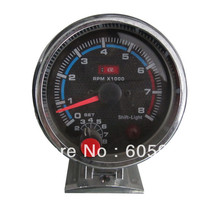 Free shipping 3.75 inch 3 colors face LED light tachometer gauge RPM car auto meter LED gauge led7781 2024 - купить недорого