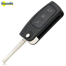 Car Flip remote key SHELL for FORD FOCUS FIESTA C-MAX MONDEO S-MAX KUGA MONDEO 3 Button 2024 - buy cheap