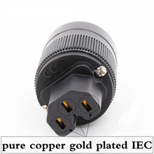 2pcs female Hifi audio pure copper Gold plated UK/EU/US/AU IEC female connector for DIY power cable 2024 - buy cheap