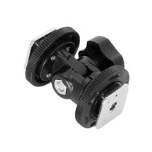Mcoplus вращающийся двойной адаптер Горячий башмак держатель крепление для светодиодной видеокамеры DSLR камеры Горячий башмак адаптер 2024 - купить недорого