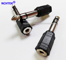 NCHTEK 3.5mm 1/8" Female To 6.3mm  Male Jack Stereo Headphone Adapter Male plug 3.5mm To 6.3mm Stereo/Free shipping/100Qty 2024 - buy cheap