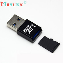 Hot-venda Mosunx Boa qualidade MINI 5 5gbps Super Speed USB 3.0 Micro SD/TF Leitor de Cartão SDXC adaptador 1 pc 2024 - compre barato