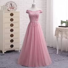 A-line Lace Elegant Evening Dresses Many Colors Evening Gown Vestido De Festa Robe De Soiree Longue 2020 Party Dress DR04L 2024 - buy cheap