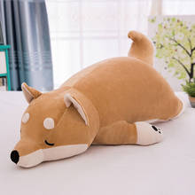 Cotton Lying Plush Pillow Stuffed Dog Big Toys Doll Eiderdown Pop Lovely Animal Children Birthday Gift Corgi Plush Toy Pillow 2024 - buy cheap