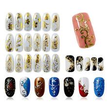 108 Design Sliders for Nails Stickers Gold Decals Wraps Sticker on The Nails 3D Nail Art Stickers for Nails MANICURE ZJ1106 2024 - buy cheap