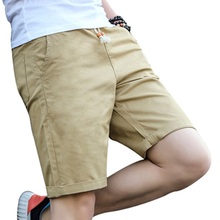 Pantalones cortos informales de algodón para hombre, Bermudas de estilo playero a la moda, 7 colores, talla grande, M-5xl, novedad 2024 - compra barato