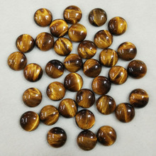 2017 fashion top quality natural tiger eye stone round shape cabochon 16mm beads for jewelry making 50pcs/lot Wholesale free 2024 - buy cheap