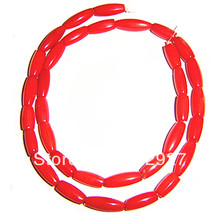 Drum shape coral beads, 33 piece approx 14mm in length,1.2mm hole for jewelry use 2024 - buy cheap