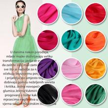 LEO&LIN Hot New Summer candy width Silk yarn cloth Linings Fabric 12 colors  (1 meter) 2024 - buy cheap
