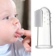 Baby Silicone Finger Toothbrush Box Soft Safe Kids Teether Toothbrush Gum Brush For Children Kids 2024 - buy cheap