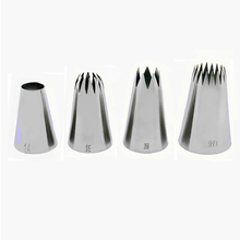 4Pcs Large Icing Piping Nozzle Russian Pastry Tips Baking Tools Cakes Decoration Set Stainless Steel Nozzles Cupcake Cake Tools 2024 - buy cheap