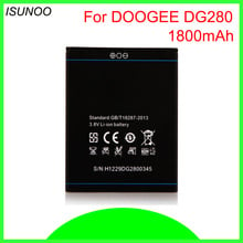 ISUNOO Battery for DG280 Smartphone 1800mAh Li-ion backup battery for DOOGEE LEO DG280 Battery Replacement 1800mAh 2024 - buy cheap