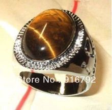 Anillo de ojo de tigre Tibetano para hombre, talla del anillo: 9 #10 #11 2024 - compra barato