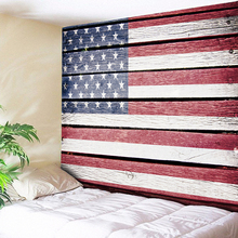 Vintage Woodgrain American Flag Tapestry Wall Hanging Indian Bohemian Hippie Home Decor Big Wall Blanket Window Door Curtain 2024 - buy cheap