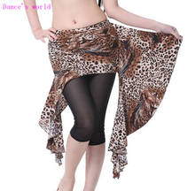 Wholesale dance skirt sexy leopard belly dance clothes women belly dance hip scarf 2024 - buy cheap