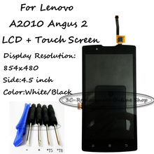 White/Black 4.5 inch For Lenovo A2010 Angus 2 LCD Display + Touch Screen Digitizer Assembly Smartphone Replacement + Free Tools 2024 - buy cheap