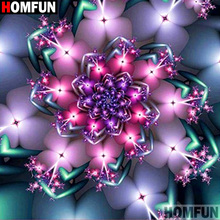 Homfun-pintura de diamante redondo/cuadrado completa, cuadro artesanal 5D, bordado 3D de flor de Mandala, punto de cruz, decoración para el hogar, regalo A12450 2024 - compra barato
