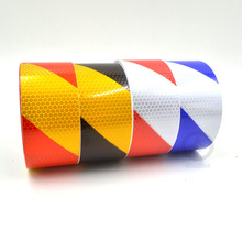 5cmx5m Reflective Prism Tape with Red White Color Twill Tape for Car Fashion 2024 - buy cheap