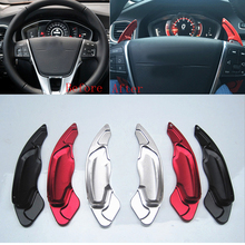 Accesorio de aluminio para coche Volvo S60, XC60, S80, XC70, V60, V40, recambio de volante, pegatina de extensión de palanca de cambios 2024 - compra barato