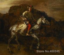 Custom Portrait painting The Polish Rider by Rembrandt van Rijn oil on canvas Handmade High quality 2024 - buy cheap