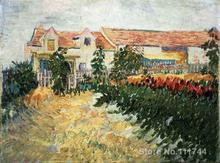 art Oil paintings House with sunflowers Vincent Van Gogh reproduction Handmade High quality 2024 - buy cheap