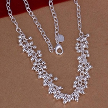 N058 925 ювелирные изделия ожерелье с серебряным покрытием, серебряное ожерелье с подвеской светло-Фиолетовое ожерелье N058 /LFJLDLCS QESCPVKM 2024 - купить недорого
