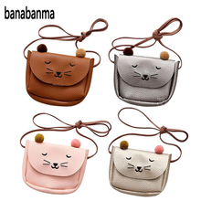 Banabanma мини-сумочка, милая сумка через плечо с кошачьими ушками, детский универсальный кошелек для монет, милые сумки-мессенджеры с рисунками из мультфильмов для детей ZK40 2024 - купить недорого