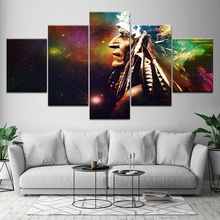 Canvas Painting An old man 5 Pieces Wall Art Painting Modular Wallpapers Poster Print for living room Home Decor 2024 - buy cheap