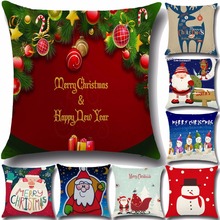45*45cm Santa Snowman baby pillow case Christmas Series Pillowcase Cushion Christmas Gift Square Pillow cases without Core PP35 2024 - buy cheap