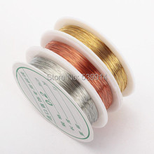 Rollo de cables de cobre de colores mezclados, 0,2 MM, 50M, 3 unidades por lote, accesorios de joyería DIY, cuerdas de latón 2024 - compra barato