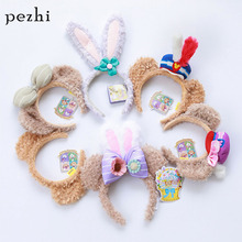 Cartoon Easter cute Shirley Rose Ballet Rabbit  Pentagram Rabbit Ears Drum Team Plush Sailor play Headband Headdress accessories 2024 - buy cheap