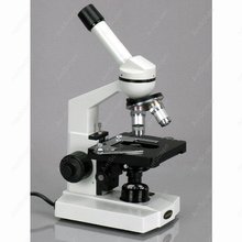 Microscopio Monocular-Suministros de AmScope, microscopio compuesto 40X-800X + Mech 3D Escenario + USB Cámara M220B-E 2024 - compra barato