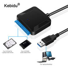 USB 3,0 к SATA адаптер kebidu для 3,5 "SSD HDD 2,5 дюймов жесткий диск HDD USB 3,0 до 2,5" SATA кабель адаптера жесткого диска 2024 - купить недорого