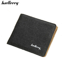 Hot Sale Fashion Men Wallets Quality Soft Linen Design Wallet Casual Short Style 3 Colors Credit Card Holder Purse Free Shipping 2024 - buy cheap